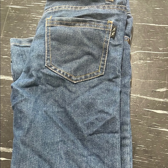 Blue Straight Leg Denim Jeans - Picture 3 of 3